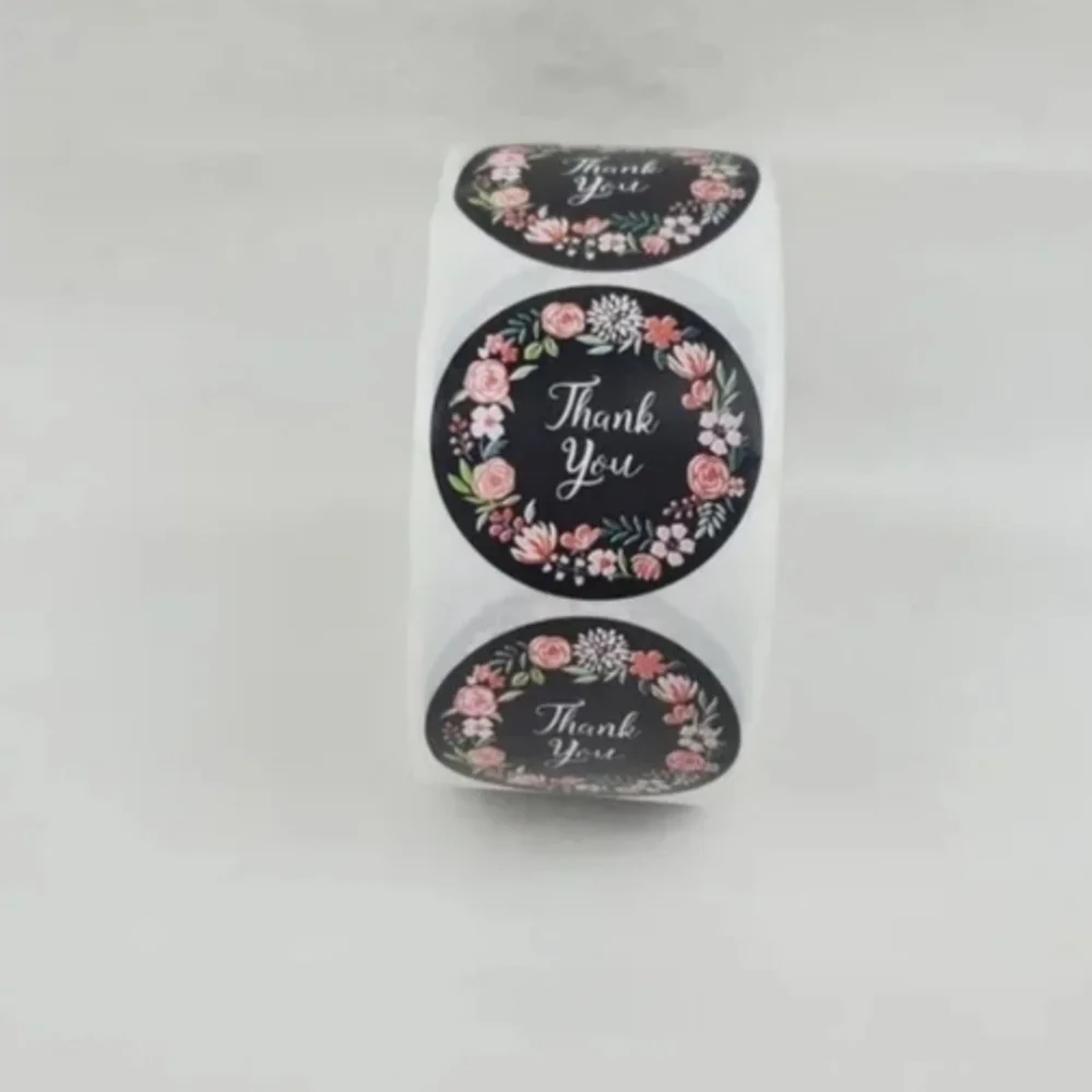 500 Pieces Roll Thank You Sealing Sticker